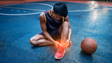 a basketball player with achilles tendon pain 